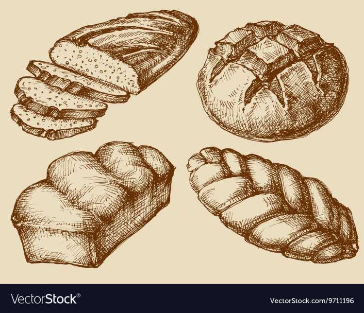 Рисование хлебобулочные изделия