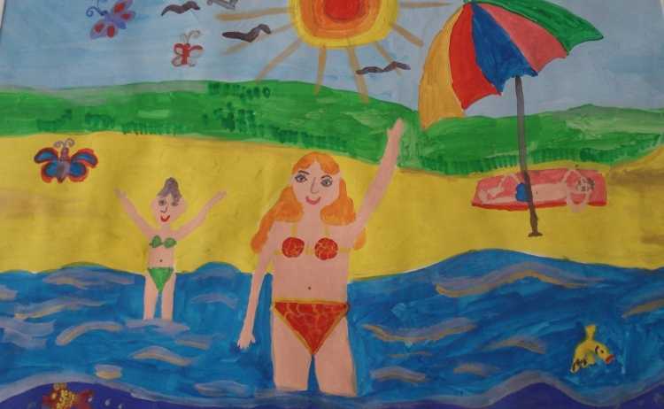 Рисунок лето для детей