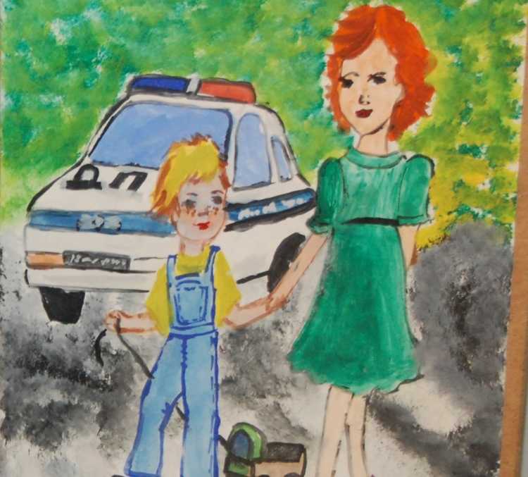 Рисунок на тему моя мама водитель