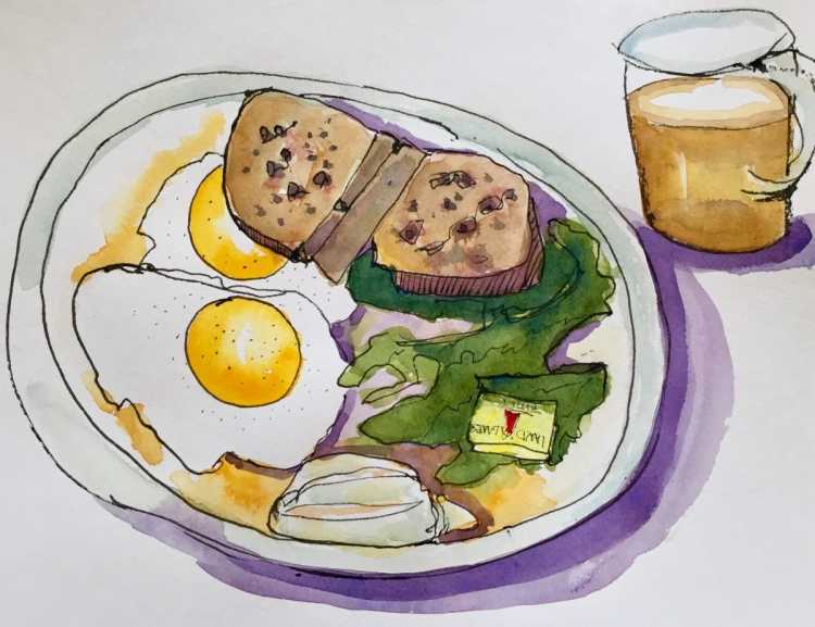 Натюрморт на тему завтрак