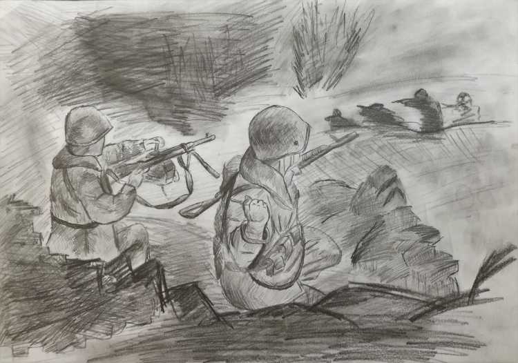 Великая Отечественная война рисунки детей