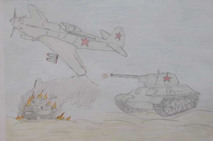 Рисунки о войне карандашом