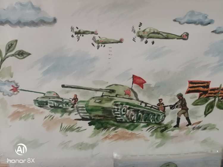 Рисунки на месячник военно патриотический