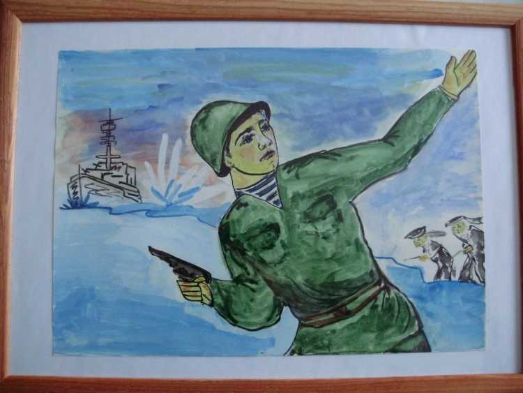 Конкурс рисунков на военную тему