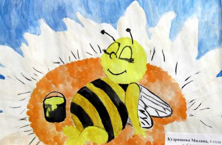Рисование с детьми на тему пчелы и мед