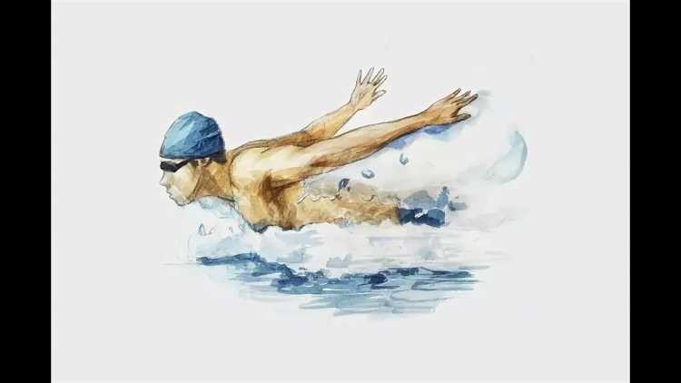 Пловец иллюстрация