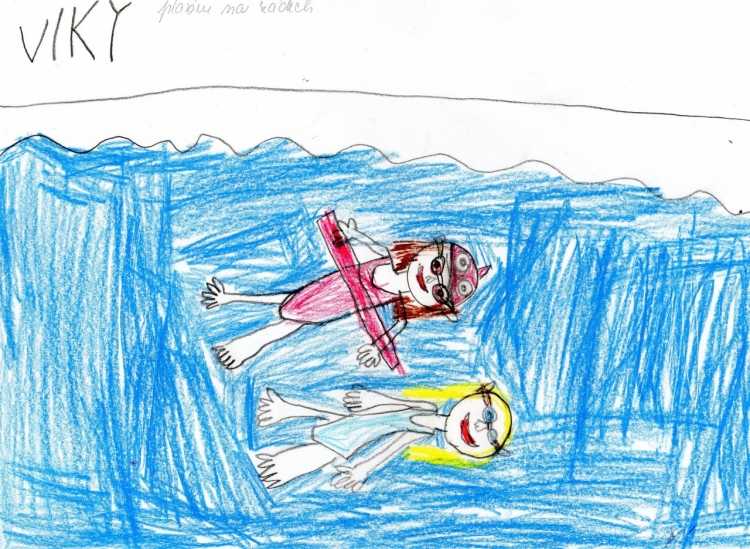 Рисунок на тему плавание 2 класс