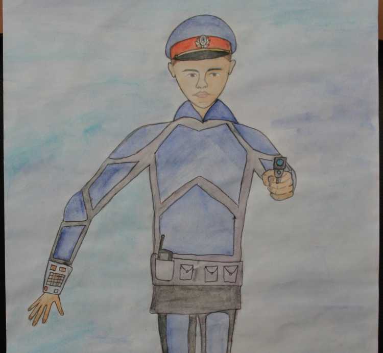 Полиция будущего рисунки
