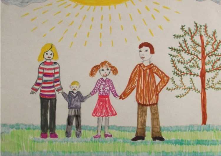 Рисование моя семья