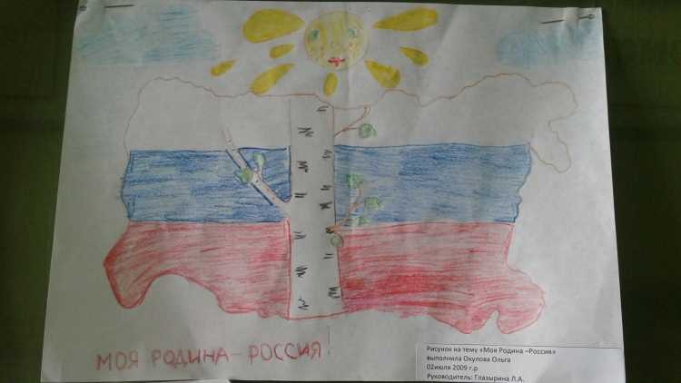 Рисунки на тему Россия Родина моя