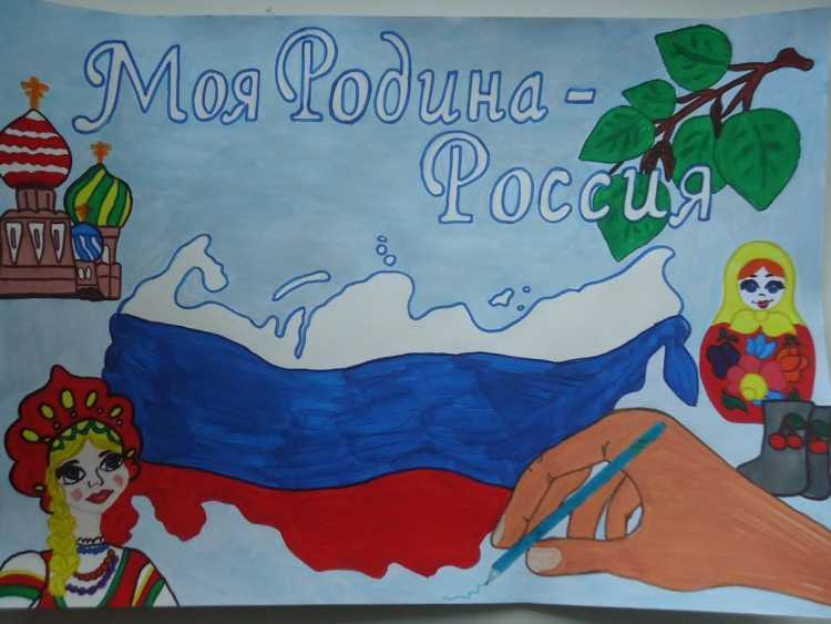 Плакат на тему Россия