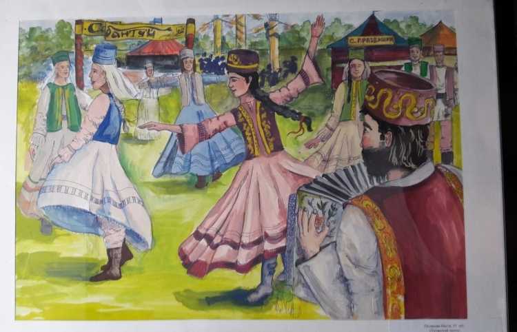 Традиции татар рисунок