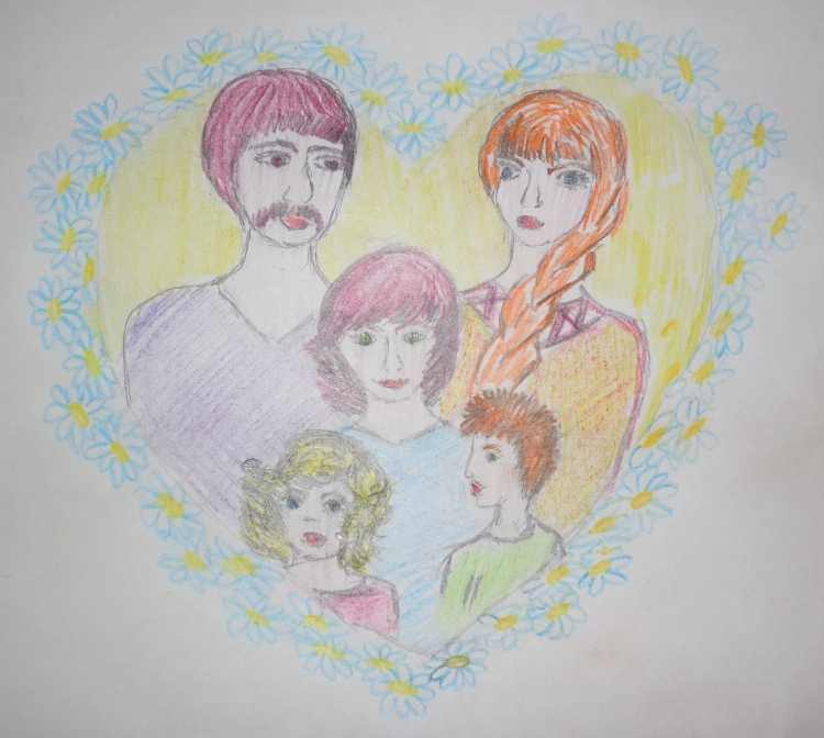 Рисунки про семью красивые на конкурс