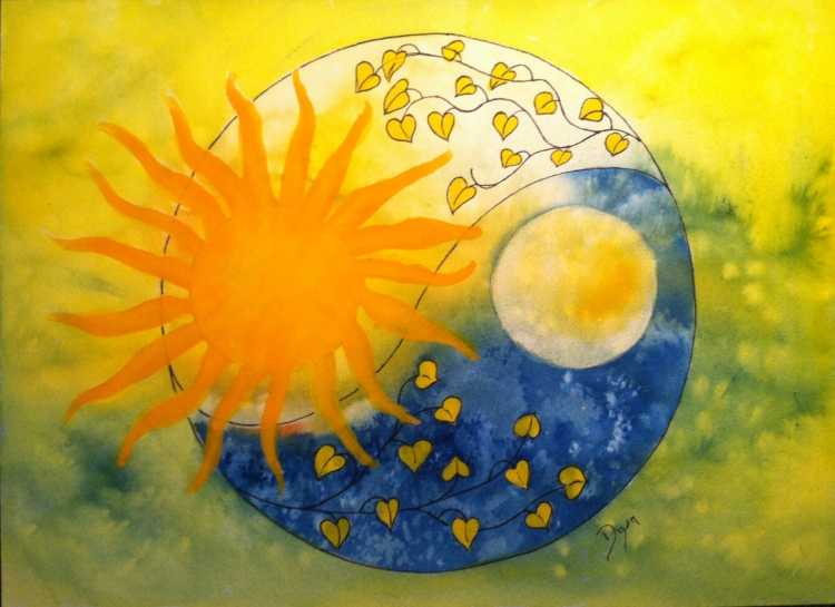 Слияние солнца и Луны