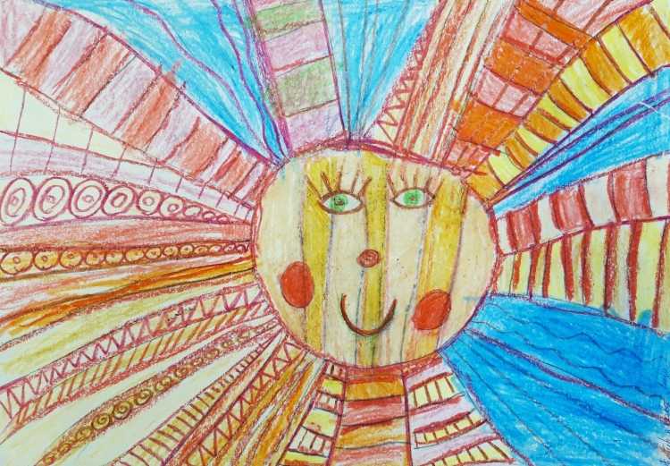 Детские рисунки солнышко