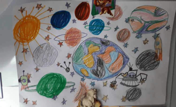 Наша Солнечная система рисунок детский