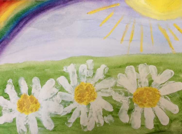 Рисование в детском саду лето