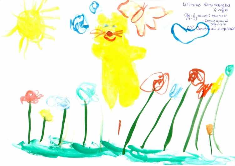 Рисунки детей на конкурс солнечные зайчики