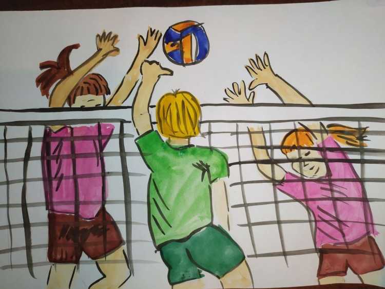 Волейбол рисунки