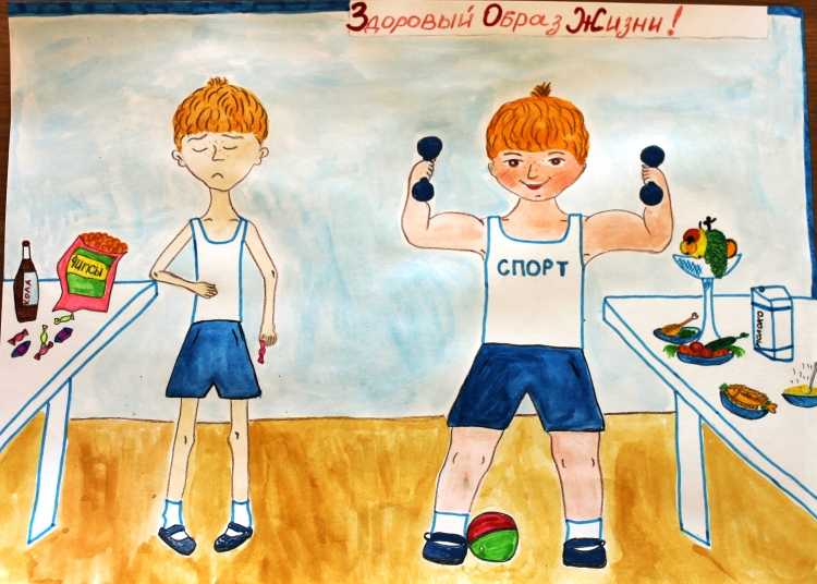 Детские рисунки на спортивную тему