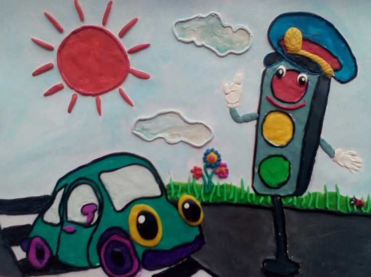 Рисование светофора в детском саду