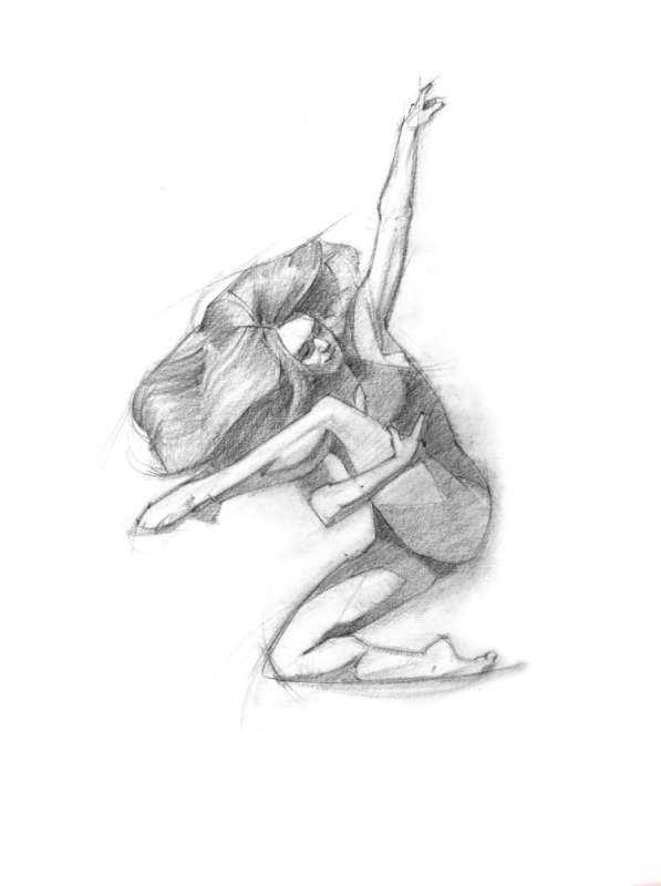 Танцор рисунок