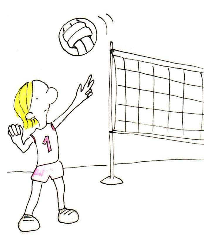 Рисунок спорт волейбол