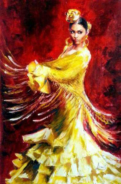 Танцовщица фламенко картина