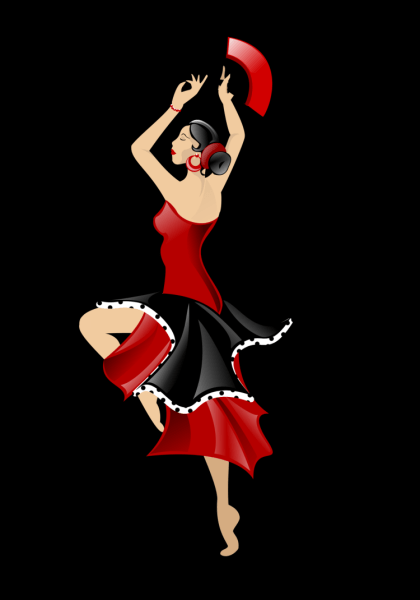 Танцор фламенко рисунок