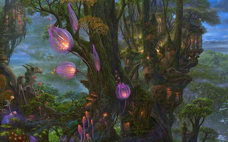 Сказочный Эльфийский лес