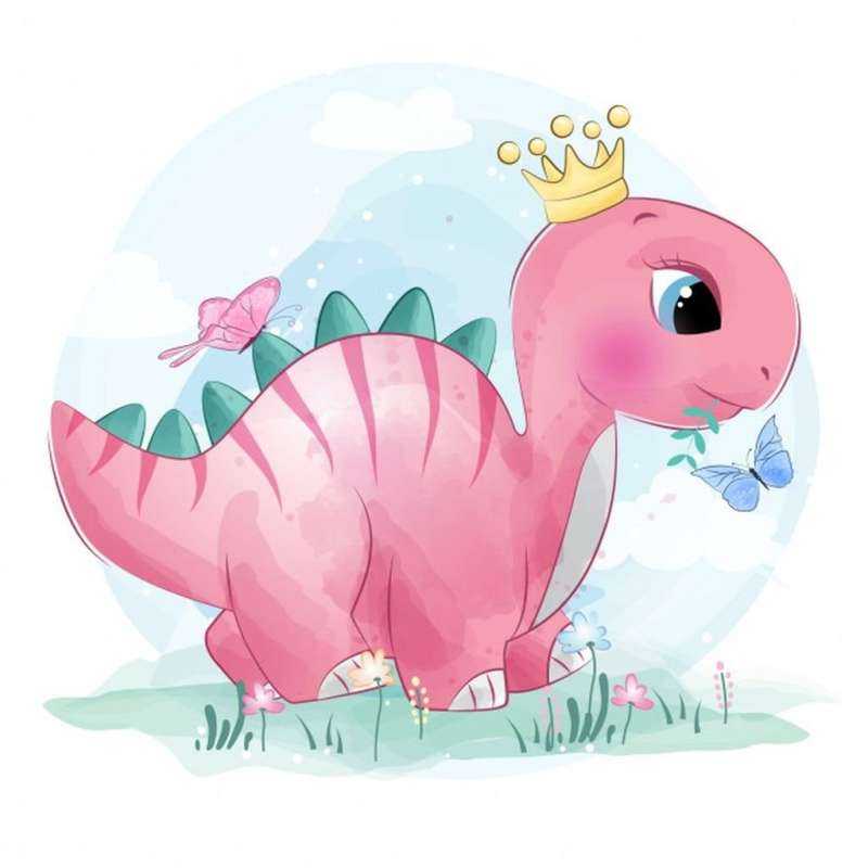 Розовый Динозаврик