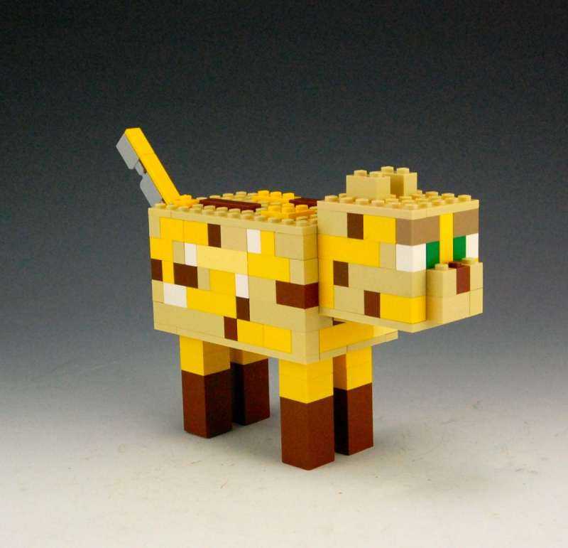 Оцелот майнкрафт LEGO