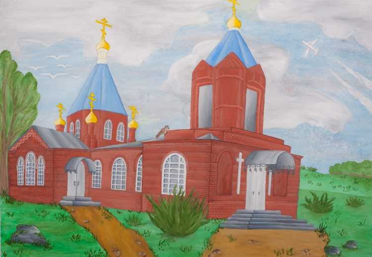 Богоявленский храм села большое Анненково Курской области