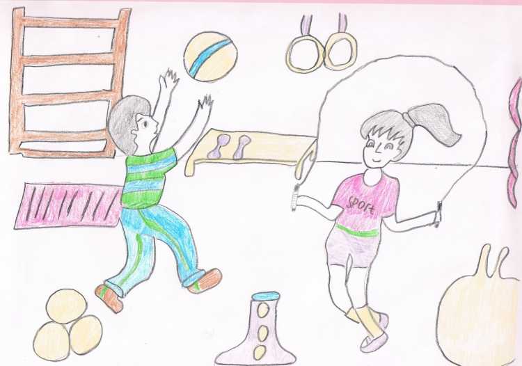 Рисунки на спортивную тему для школьников