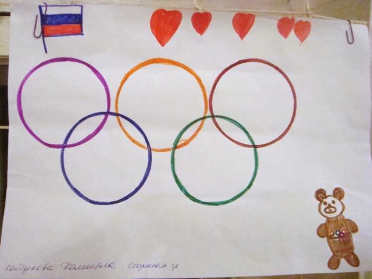 Рисунок на тему зимние Олимпийские игры92