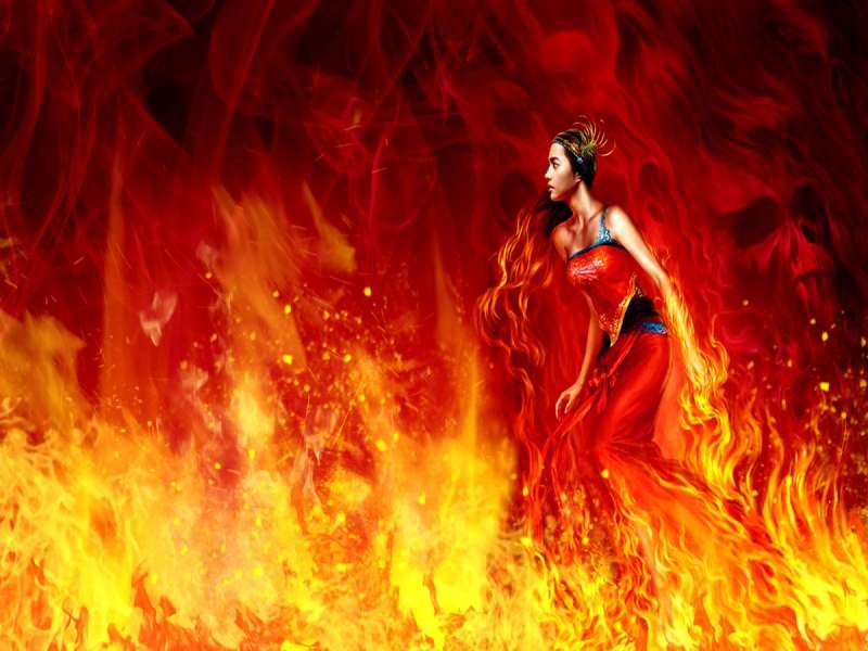 Дама в огне