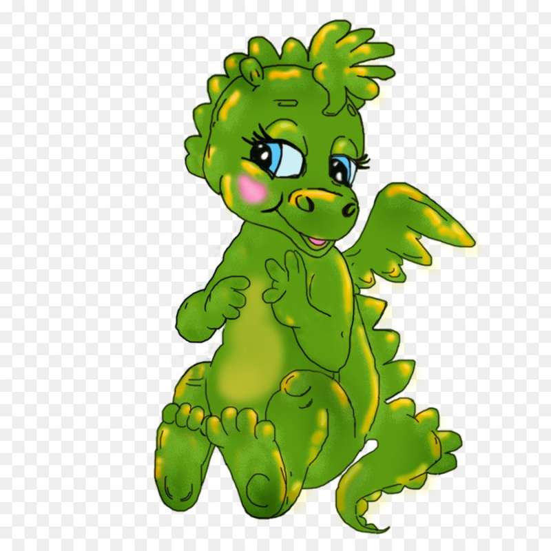 Маленький зеленый дракончик