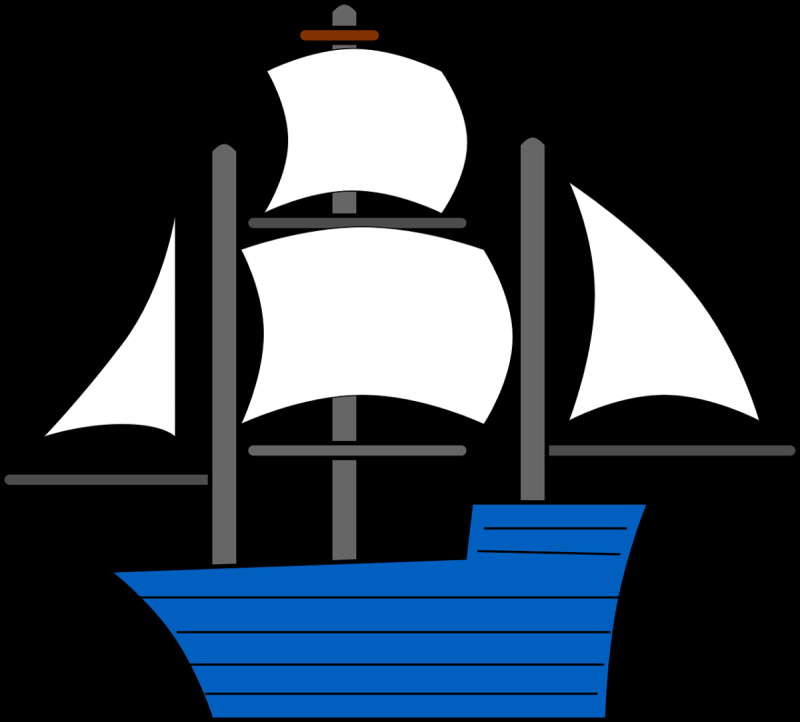 Кораблик с парусами для детей