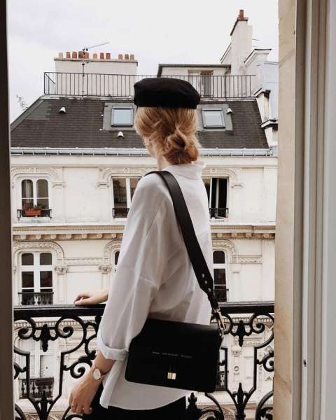 Фотосессия Парижанка с кофе