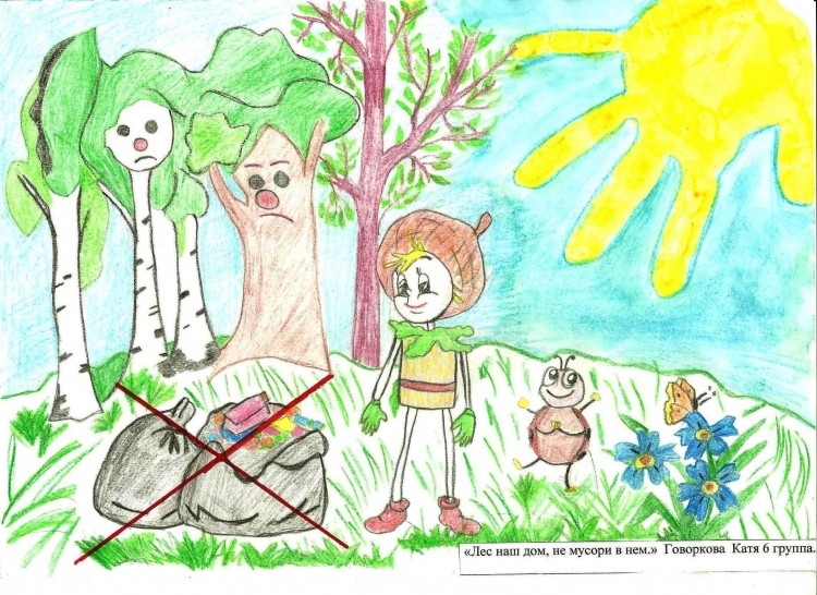 Рисунки на экологическую тему для школьников