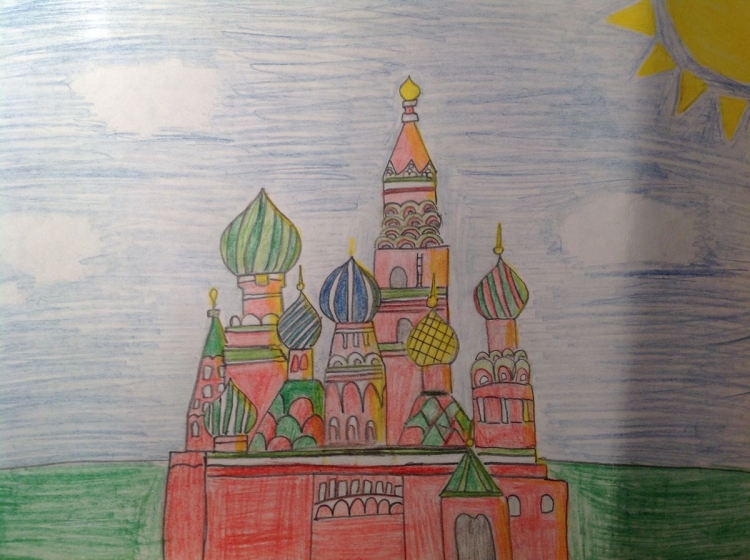 Рисование Москва столица нашей Родины
