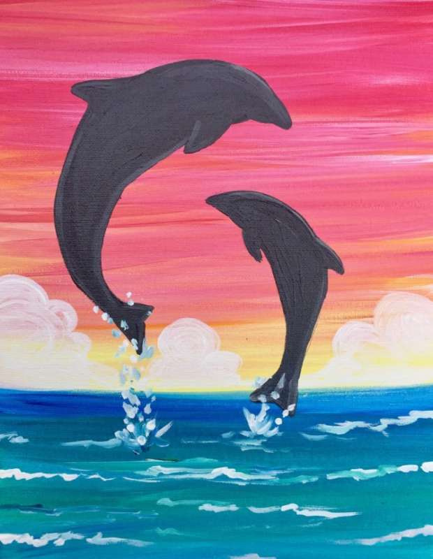 Дельфин для рисования