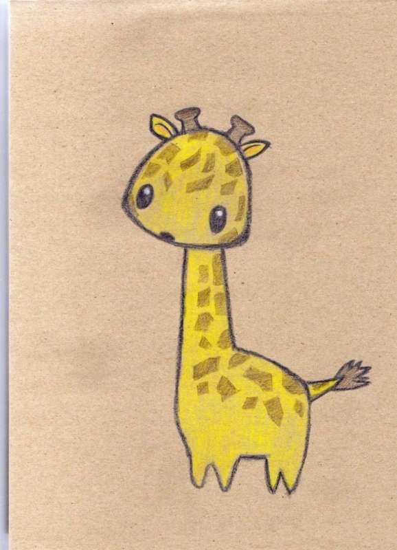 Рисунки для срисовки Жираф