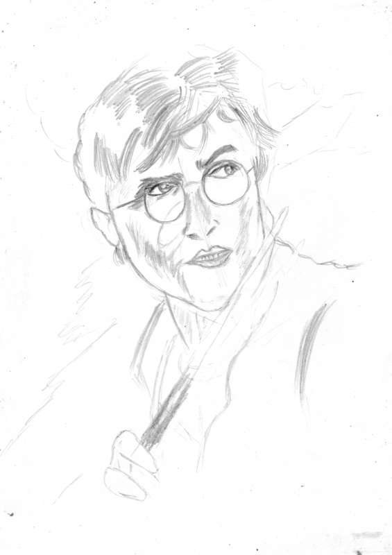 Рисунки на тему Гарри Поттер карандашом47