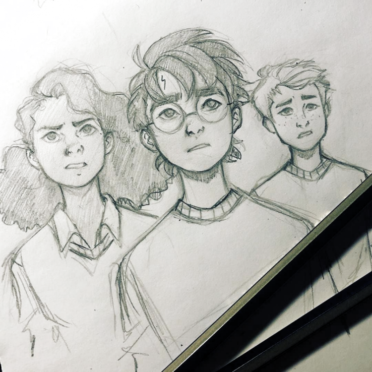 Персонажи Гарри Поттера рисунки для срисовки
