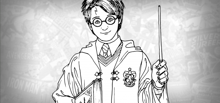 Рисунки в скетчбук лёгкие для начинающих Гарри Поттер