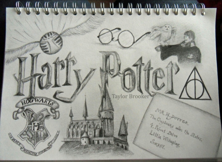 Рисунки из фильма Гарри Поттер