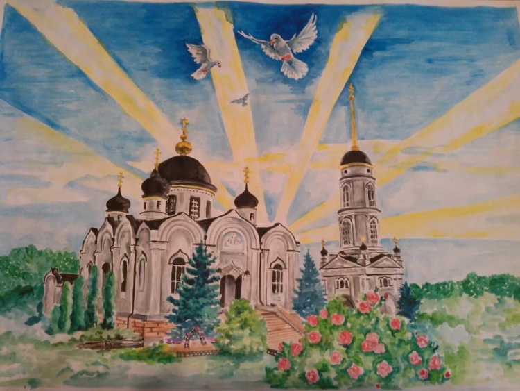 Рисунок на тему Церковь