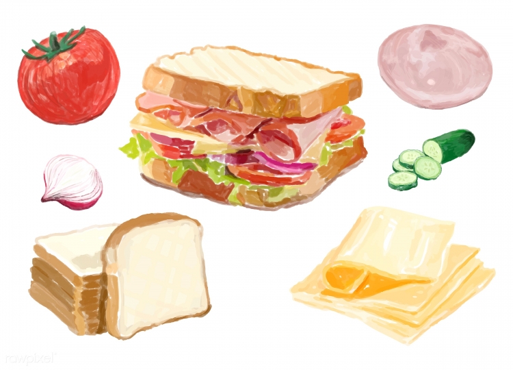 Бутерброд рисунок
