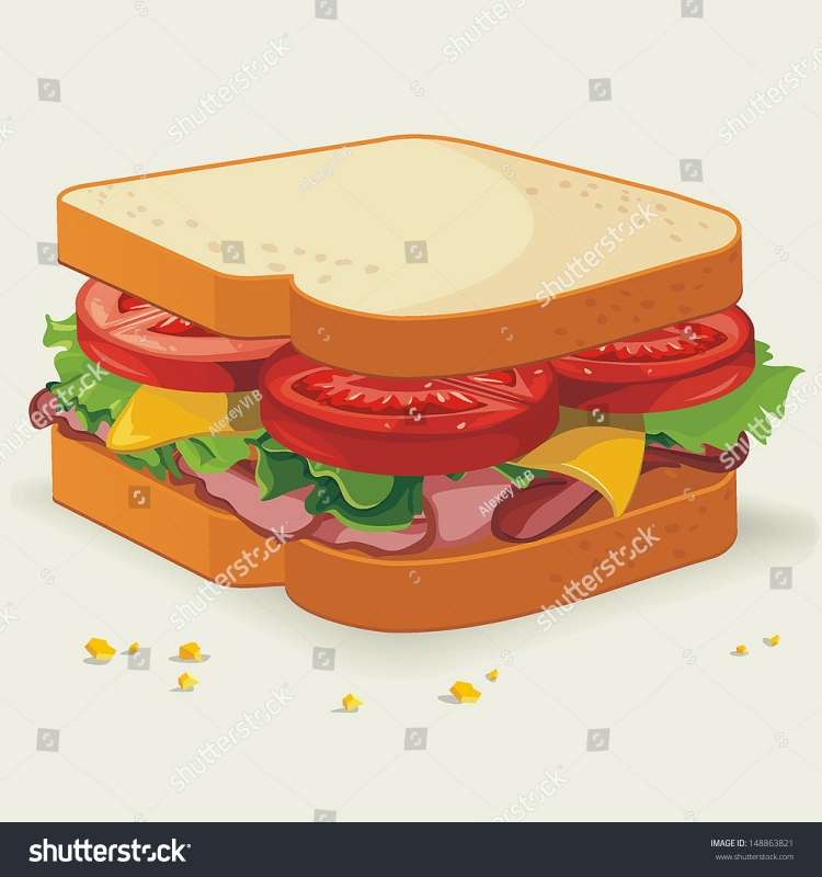 Бутерброд Векторная Графика
